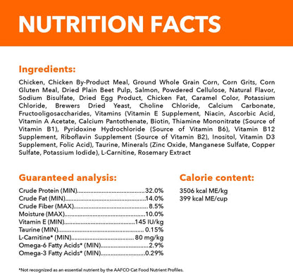Proactive Health Dry Cat Food Hairball Care, Adult Cat Food, with Real Chicken and Salmon, 3.5 Lb. Bag