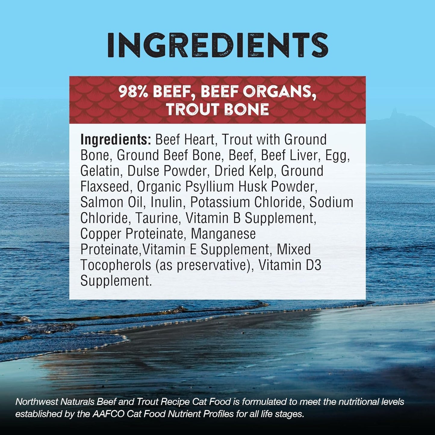 Freeze-Dried Beef & Trout Cat & Kitten Food, Bite-Sized Nibbles, Healthy, Limited, Human-Grade Ingredients, All-Natural, High-Protein Raw Diet, Complete & Balanced, Grain-Free 11 Oz