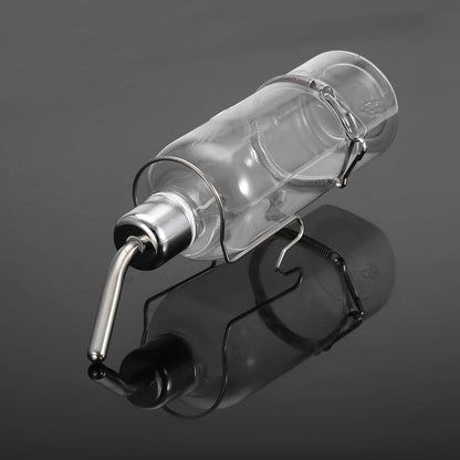 Automatic Pet Water Dispenser for Birds and Hamsters Stainless Steel Ball Nipple Drinker 180Ml Transparent Small Animal Waterer
