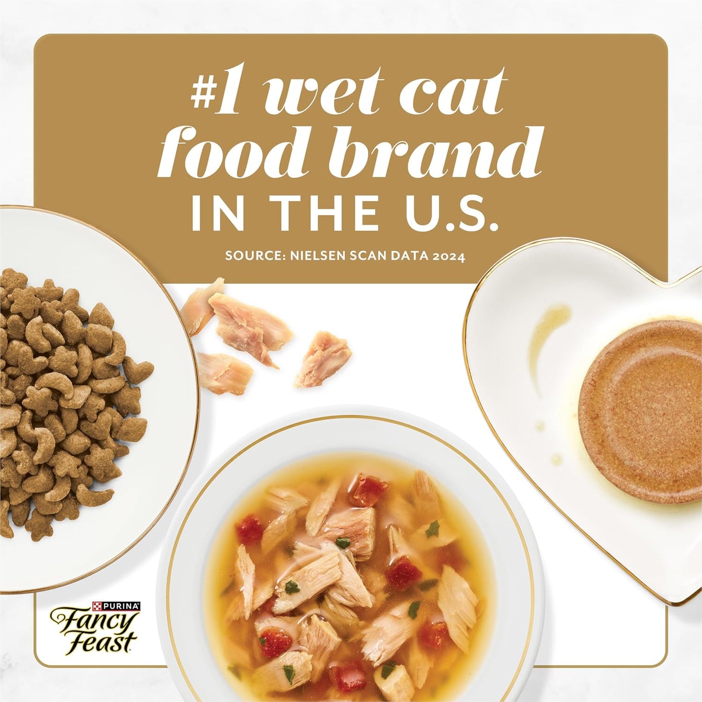 Purina  Petites Tender Beef Entrée Gourmet Wet Cat Food Pate - (Pack of 12) 2.8 Oz. Tubs